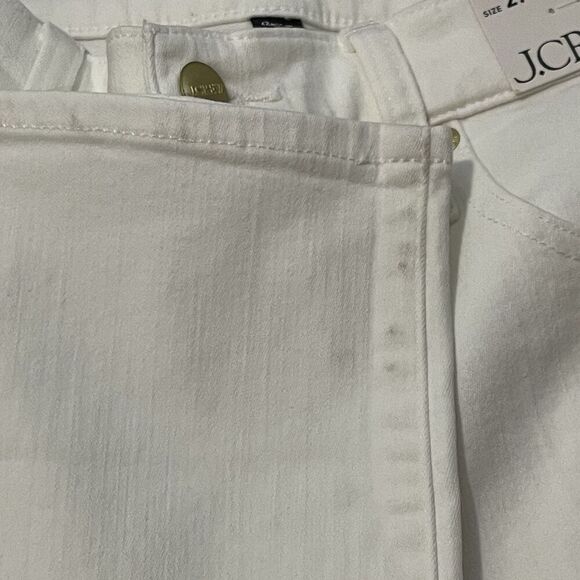 J.CREW Petite Mid-rise Kickout Jean Size 27P White NEW CH694 Casual Coastal - Picture 14 of 16